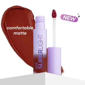 Nykaa Superlight Lip Cloud Mousse Matte Liquid Lipstick - Ruby Sour | 5ml - Picture 1 of 7