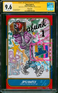 JPG MCFLY Signed w/ Sketch #2/2 Whatnot Publishing Ninja Funk #1 Variant CGC 9.6 - Picture 1 of 2