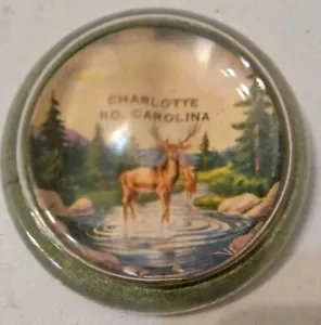 Vintage Souvenir Briefbeschwerer Charlotte North Carolina - Bild 1 von 4