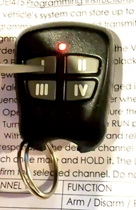 VIPER Keyless REMOTE FCC ID EZSDEI475 RPN485M 1 WAY KEY FOB RPN 485M w/Program - Picture 1 of 8