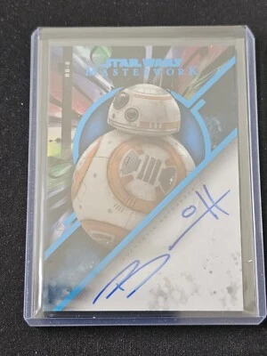 Brian Herring as BB-8 2022 Topps Star Wars Masterwork Blue /99 Auto #MWA-BH - Image 1 of 2