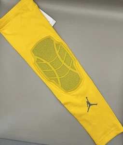 Nike Jordan Pro Hyperstrong Padded Arm Sleeve Yellow 746877 Mens S/M (1 Sleeve) - Picture 1 of 5