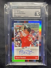 CGC 8.5 2022 Donruss Retro ‘88 Signatures Brent Rooker Holo #R88S-BR