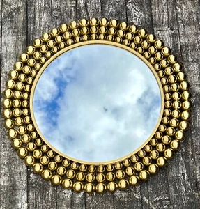 Miroir Boules en métal doré Diam 70 cm - Bild 1 von 11