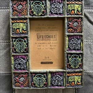 LE-104935 Kente Creatures Life Echos Photo Frame Nature Adrinka Symbols Unique - Picture 1 of 9