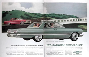 1963 CHEVROLET IMPALA & BEL AIR SEDANS Genuine Vintage Ad ~ FREE SHIPPING! - Picture 1 of 2