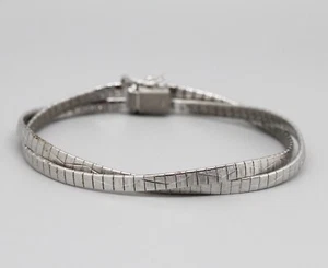 Pulsera plata 835 - trenzada vintage cerradura de caja - aprox. 19,5 cm - Imagen 1 de 6