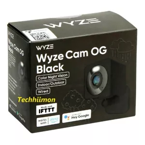 WYZE CAM OG BLACK WIFI WIRELESS 1080P SECURITY PET OUTDOOR CAMERA NOT V3 WYZECGB - Picture 1 of 16