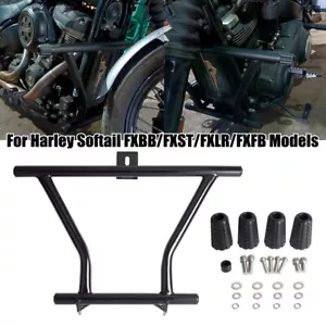 Barra de choque de protección de motor de carretera para Harley Softail Fat Bob FXBBS Low Rider FXLRS - Imagen 1 de 12