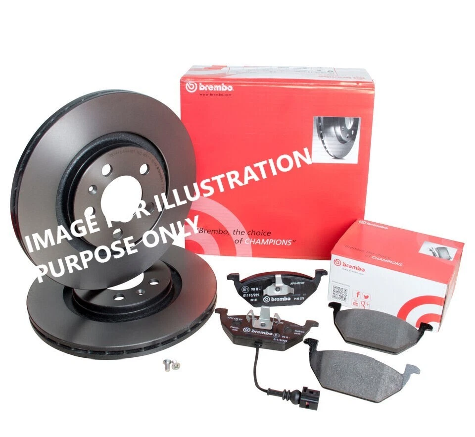 PARA AUDI TT 2.0 TFSi 200 quattro 8J DISCOS DE FRENO DELANTEROS BREMBO 312MM Y JUEGO DE PASTILLAS DE FRENO Foto 1 de 1