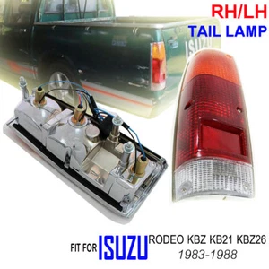 FOR ISUZU RODEO 4WD LUV PUP 1983-88 PAIR TAIL LIGHTS LAMP REAR CHROME BULB WIRE - Picture 1 of 3