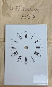VINTAGE NOS L'EPEE CARRIAGE CLOCK DIAL ENAMEL TIME ONLY CLOCK DIAL 4 CLOCK PARTS - Picture 1 of 4