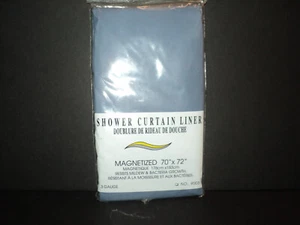 Shower Curtain Liner, Creative Bath Products Smoke Blue Magnetized 70" x 72" NEW - Picture 1 of 4