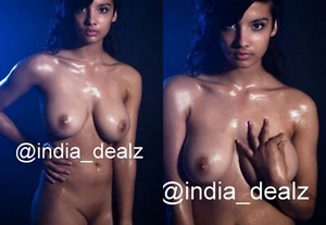 2 x Nude Photo Photographs Pretty India Sexy Female Woman Model Fine Art 5x7 in - Picture 1 of 4