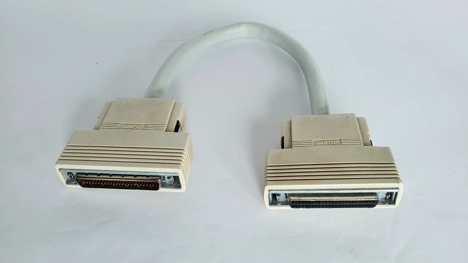 External SCSI cable/adapter 1ft SCSI 2 High Density 50-pin M-F Computer|Sampler - Image 1 of 1