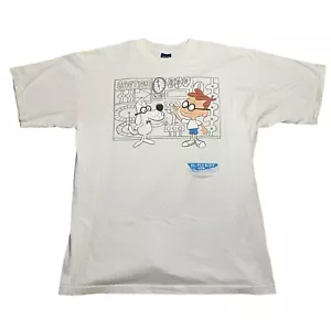 1998 Mr. Peabody And Sherman Tee Shirt Size XL 22.5” x 29” Vintage - Picture 1 of 6