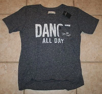 NWT Abercrombie Girls Medium Dance All Day Sleep All Night Short Sleeve Top - Image 1 of 2