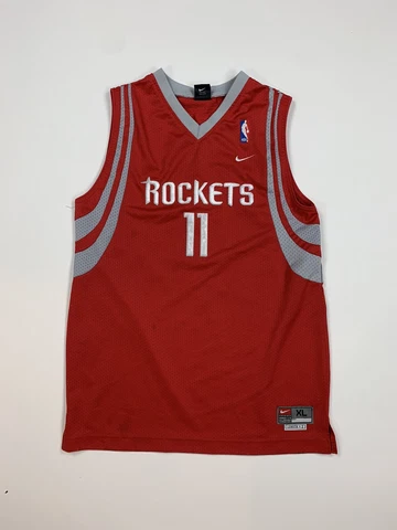Vintage Houston Rockets Yao Ming Jersey Sz XL Youth Kids Swingman 2000s Y2K NBA Cover