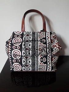 BOLSO DE COMPRADOR AZTECA JUST CAVALLI MARRÓN Y BLANCO. - Imagen 1 de 12