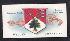 Vintage 1906 British Arms Card EALING MIDDLESEX