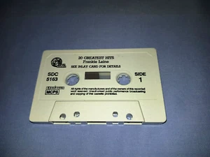 FRANKIE LAINE 20 GREATEST HITS CASSETTE TAPE ALBUM (NO INLAY #66) - Picture 1 of 2