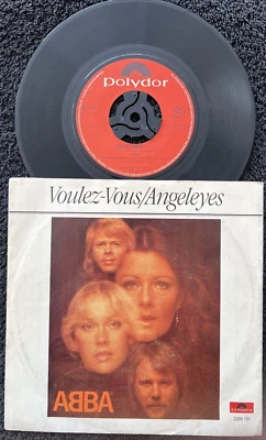 ABBA – Voulez-Vous / Angeleyes 7'' Vinyl IMPORT 1979 CLEANED/PLAY TESTED VG+ - Image 1 of 4