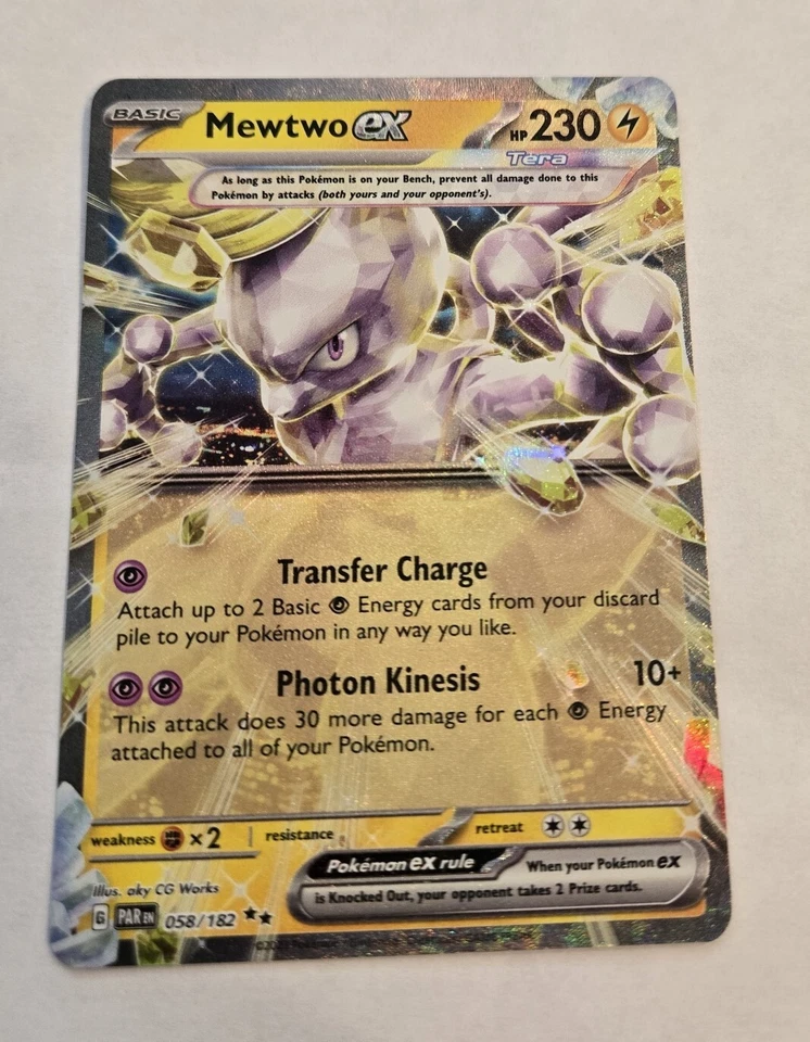 Mewtwo ex 058/182 Sv04: Paradox Rift Holo - Image 1 of 1