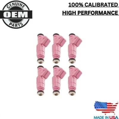 Conjunto de 6 injetores de combustível Bosch fabricante de equipamento original compatível com 1999-2001 Volvo S80 2.9L I6 0280155832 - Imagem 1 de 4