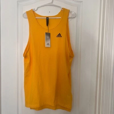Camiseta sin mangas Adidas para hombre XS Gold Axis Tank 2.0 entrenamiento atlético sin mangas gimnasio nueva con etiquetas Foto 1 de 4