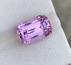 VVS 6.44 Ct Natural Pink Kunzite Gemstone Cushion Cut From Afghanistan - Picture 1 of 2