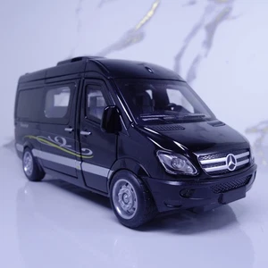 Mercedes Benz Sprinter Camper Van RV Black 1:36 Scale Diecast Model Car - Picture 1 of 13