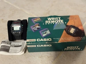 NEW Vintage Casio Rare Remote Control CMD30B-1T Resin Band 1173MOD Wrist Watch - Picture 1 of 2