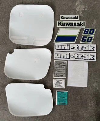 Kawasaki KX60 1985 Reproducción Calcomanías/Kit de Pegatinas Incluye Fondos OEM Foto 1 de 4