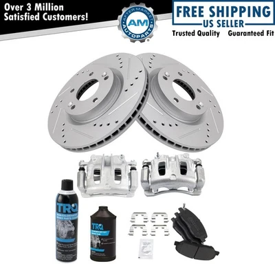 Front Brake Pad & Rotor Kit Fits 2007-2009 Hyundai Santa Fe - Image 1 of 4