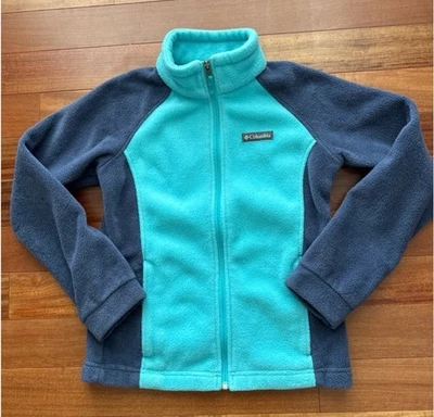 Columbia Full-Zip Fleece Jacket Girls Size M (10-12) Blue - Image 1 of 4