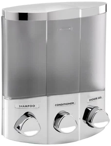 Products 76344-1 Euro Series TRIO 3-Chamber Soap and Shower Dispenser, Chrome - Picture 1 of 2