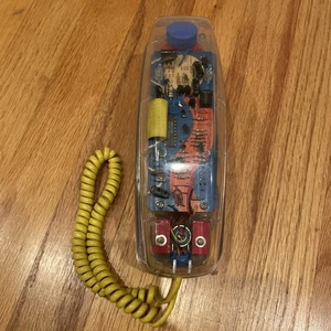 Vintage 1990's Conair Neon Brights Phone Clear Transparent Phone SW205 UNTESTED - Picture 1 of 8
