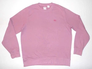 LEVI'S - Men's Crewneck Sweatshirt Jumper - Large - Fuchsia Pink Standard Fit - Picture 1 of 5