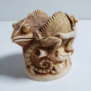 VTG Harmony Kingdom Treasure Jest Chameleons Trinket Box "Changing of the Guard" - Picture 1 of 13