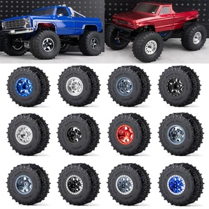 Mud Terrain 1.3 Beadlock Wheels and Tires fr TRX4M FCX24 SCX24,72*25mm - Picture 1 of 20