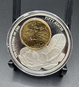 Mississippi 2003 Quarters of the Fifty States Proof Medal COA American Mint - Picture 1 of 4