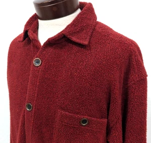 True Grit Para hombres M Sherpa Vellón Chamarra BERBER Camisa Grande Borgoña EE. UU. MUY BUEN ESTADO * - Imagen 1 de 9