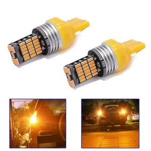 45SMD LED Bulbs Amber Canbus 7440 T20 Led Tail Light Turn Signal Light - Picture 1 of 7