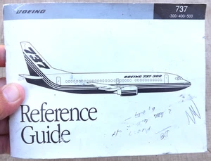 VINTAGE 1990 BOEING 737 REFERENCE GUIDE AIRPLANE ILLUSTRATED DRAWINGS 64 PAGES - Picture 1 of 13
