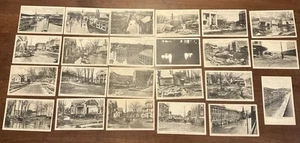 23 Albertype unbenutzte Postkarten 1927 Hochwasserkatastrophe in Montpelier, Vermont VT - Bild 1 von 3