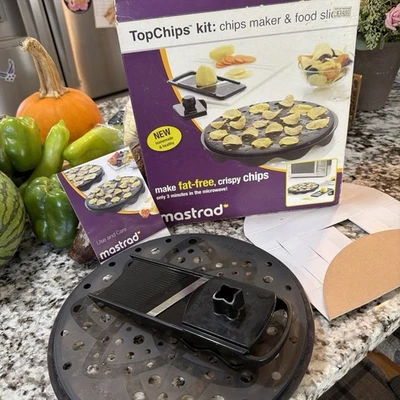 Mastrad TopChips Microwave Chips Maker & Mini Mandoline Slicer Set - Image 1 of 4