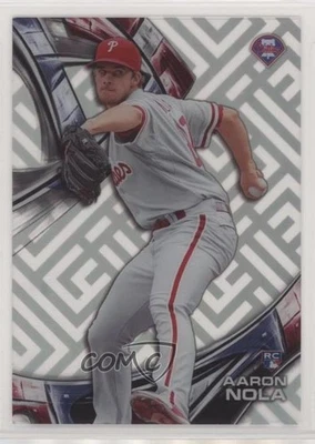 2016 Topps High Tek Pattern 1 Spiral Vortex/Maze Grid Aaron Nola Rookie RC - Image 1 of 2