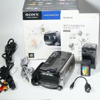 Sony HDR-TD10 Silver Handycam Hi-Vision 3D Full HD Camcorder 64 GB con scatola - Immagine 1 di 4