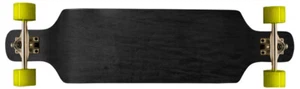 Longboard Complete - Drop Down 9.4 x 38 Black Concave Maple  Symmetrical Shape - Picture 1 of 2