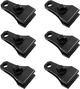 Heavy Duty Tarp Clips - 6 Pack Lock Grip Clamps for Camping & Covers - Picture 1 of 6